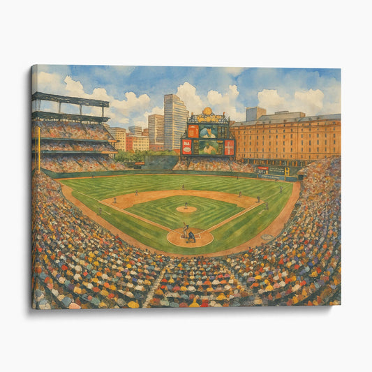 Oriole Park at Camden Yards Watercolor Painting
