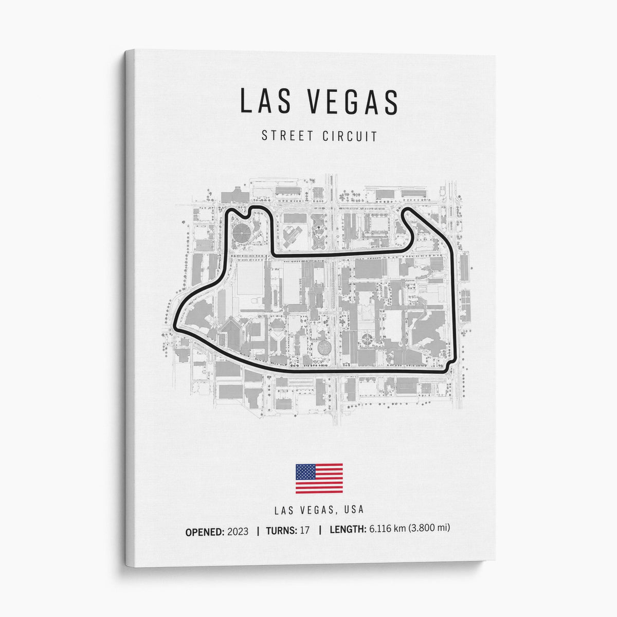 Las Vegas Grand Prix Race Track Map