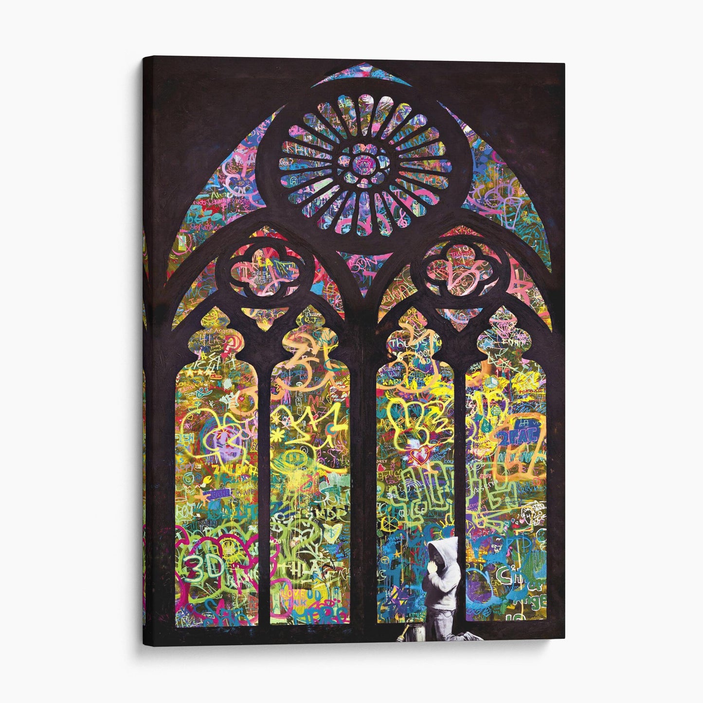 Stained Glass Window Graffiti Banksy