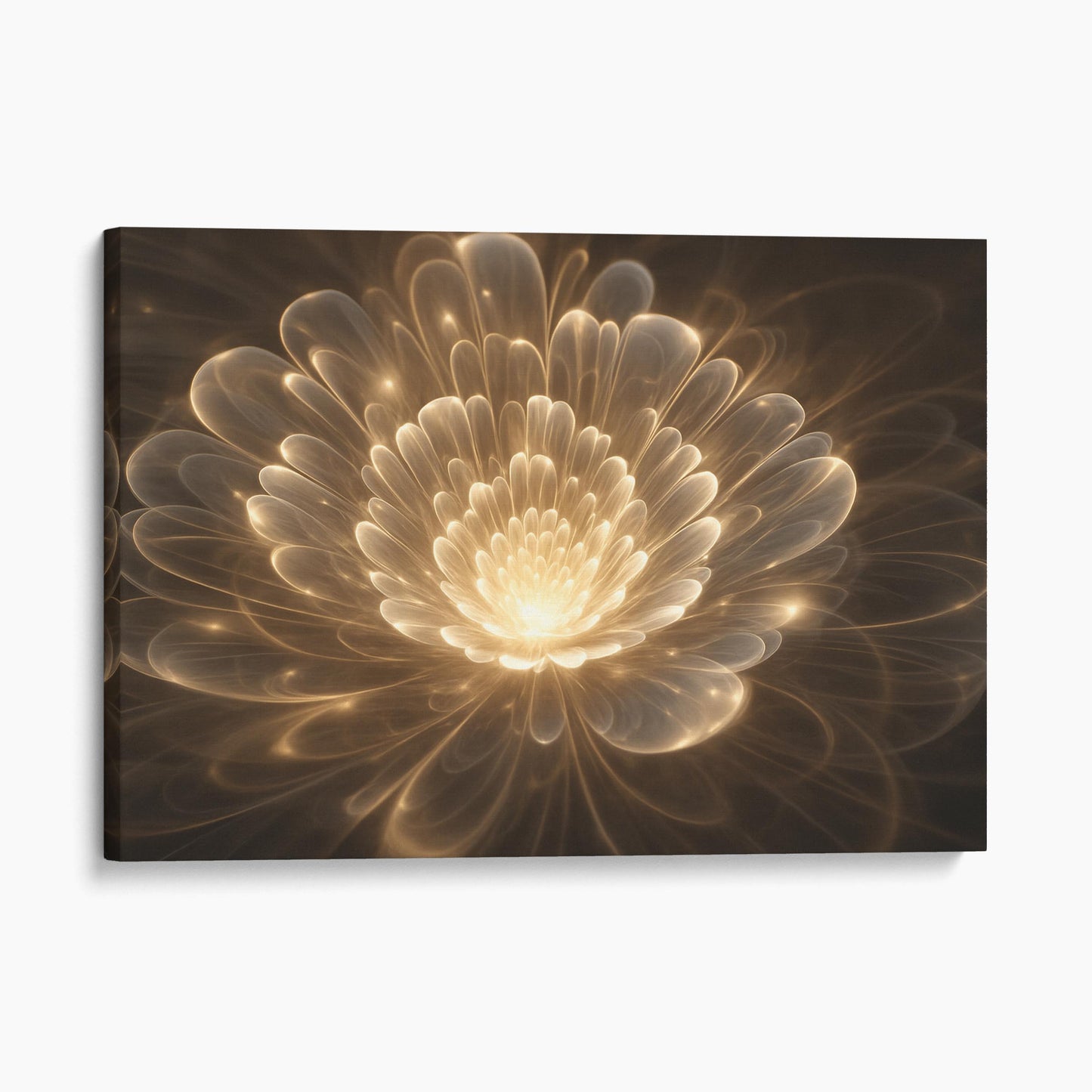Golden Fractal Flowers