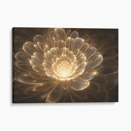 Golden Fractal Flowers