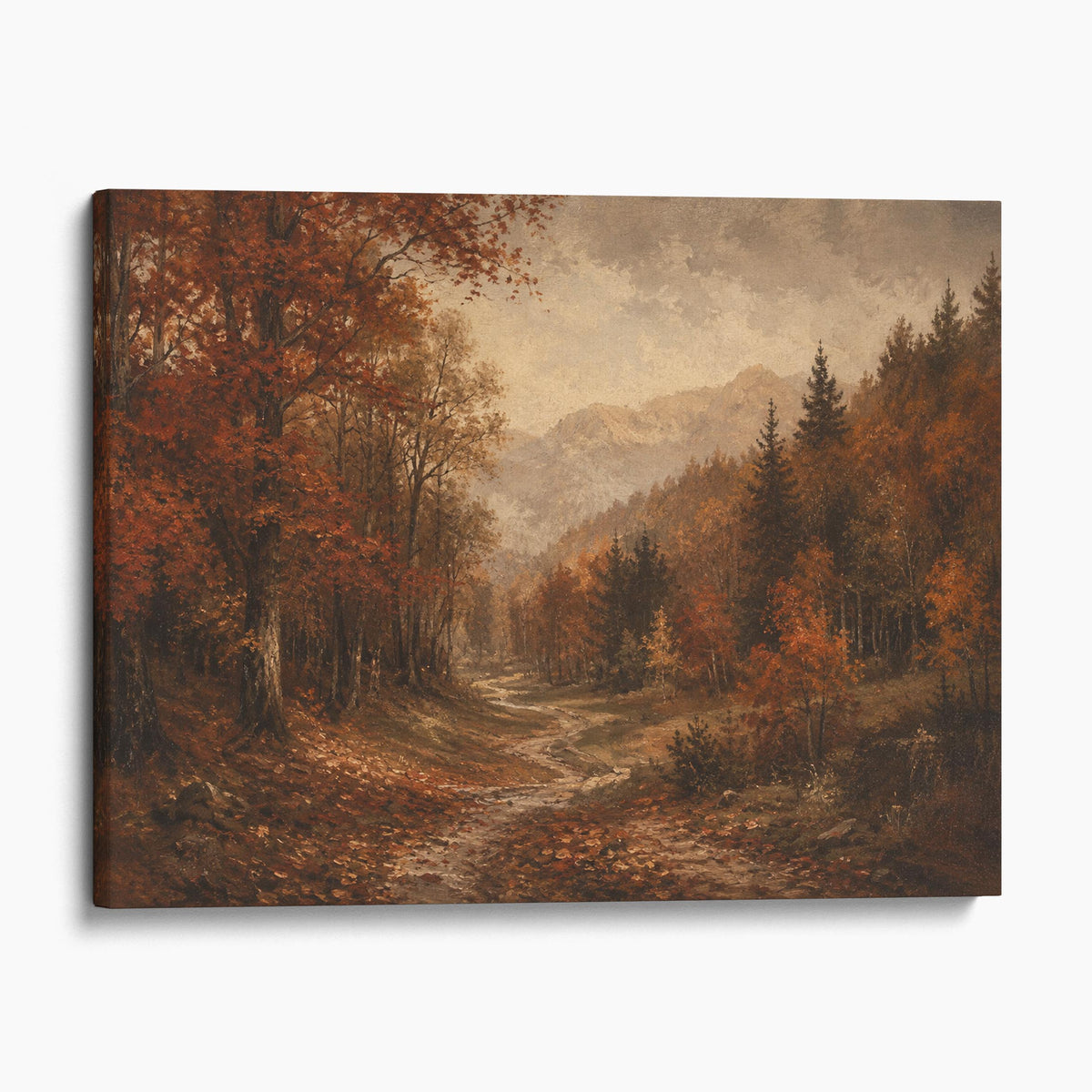 Moody Autumn Forest Path