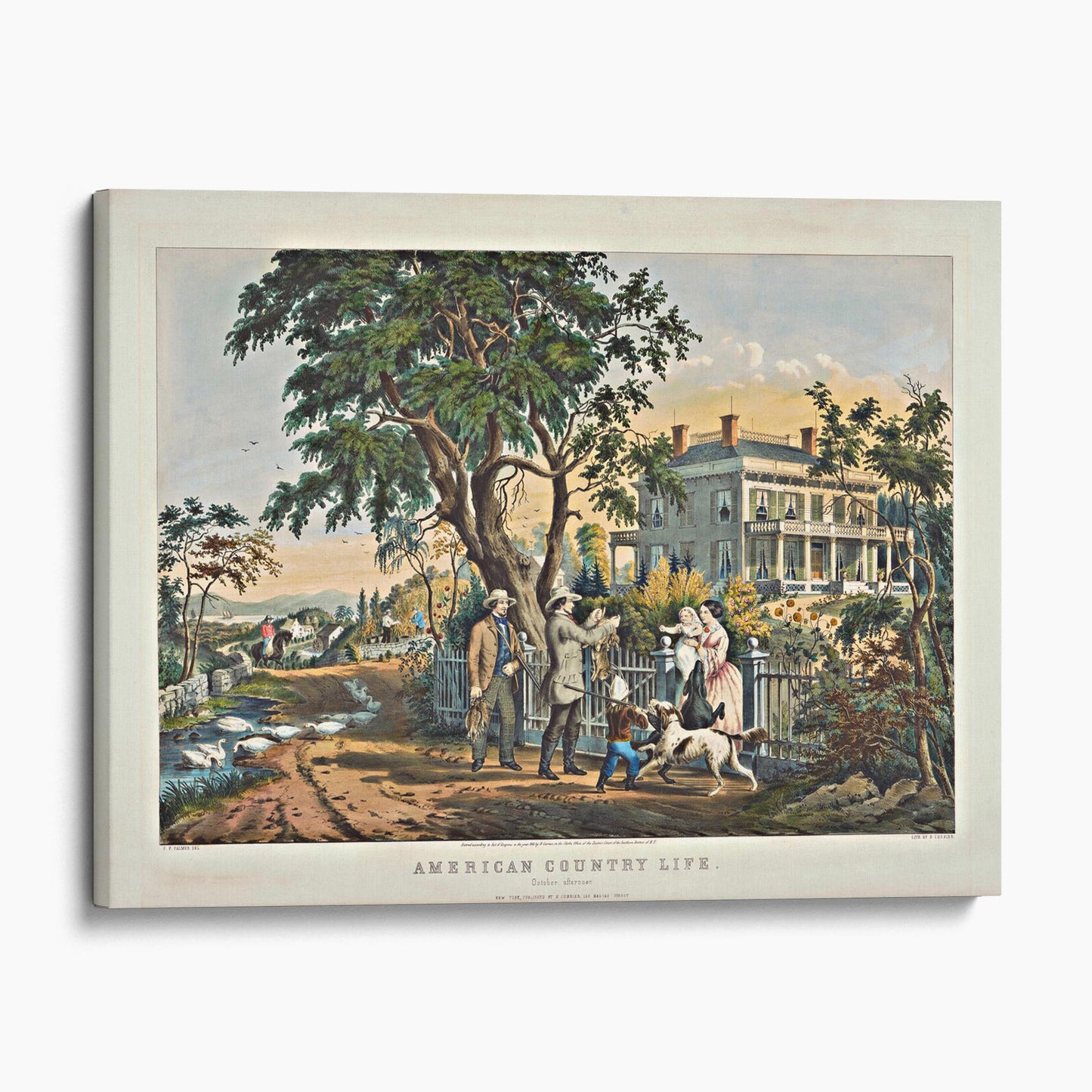 American Country Life 1855 by Currier & Ives