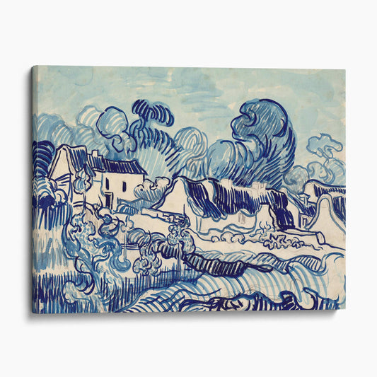 Landscape with Houses 1890 by Vincent Van Gogh