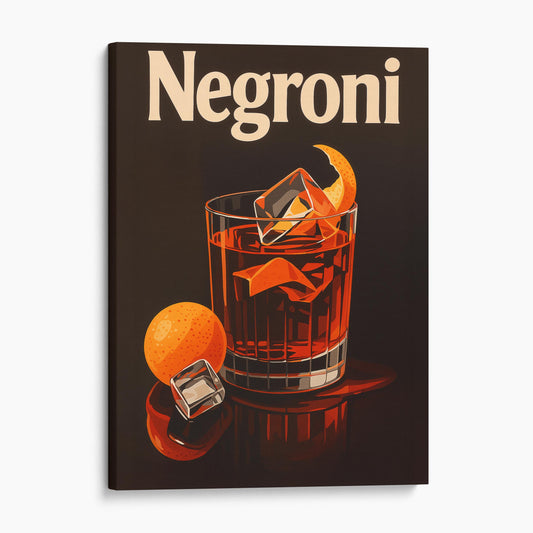 Negroni Vintage Drinks Poster