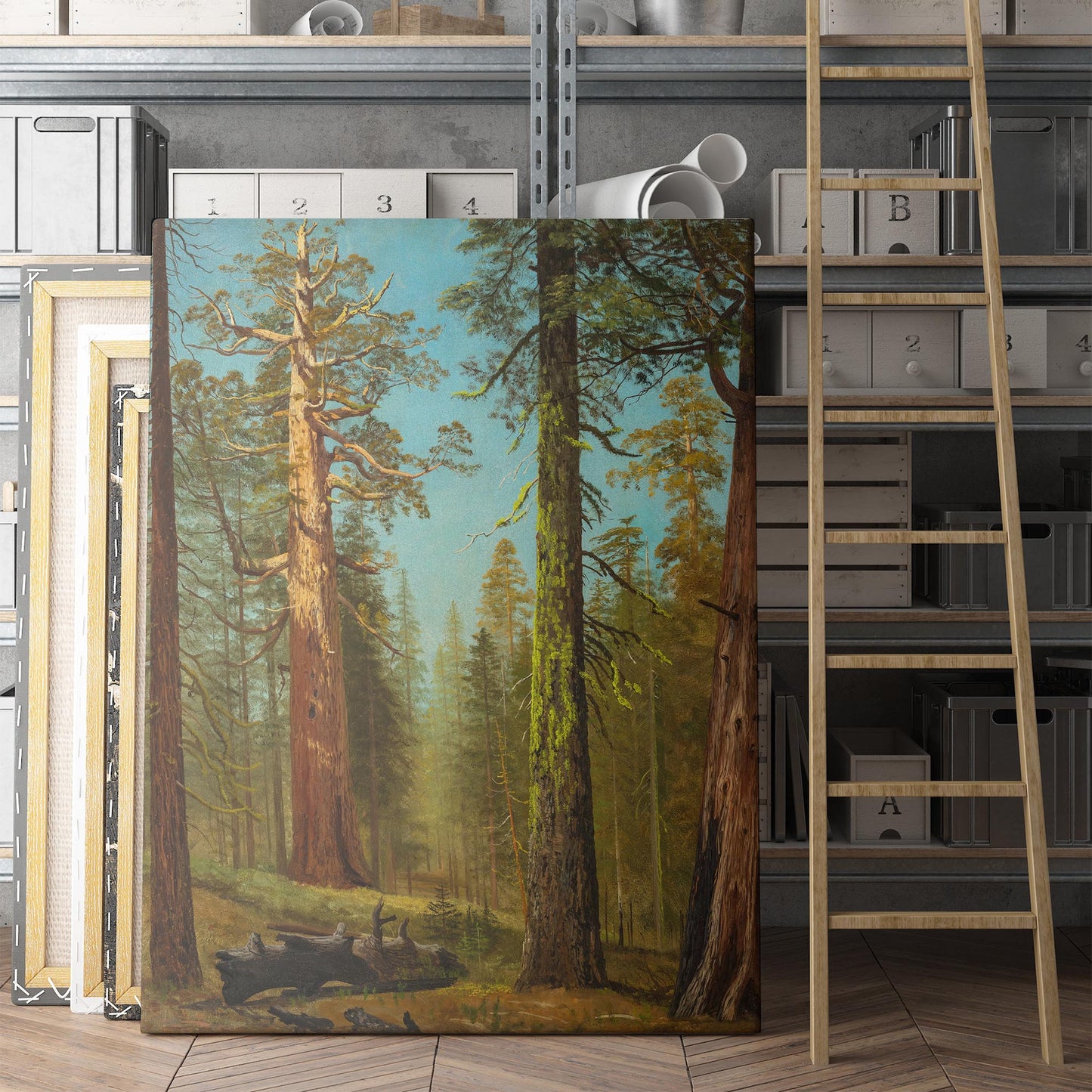 The Grizzly Giant Sequoia, Mariposa Grove, California by Albert Bierstadt