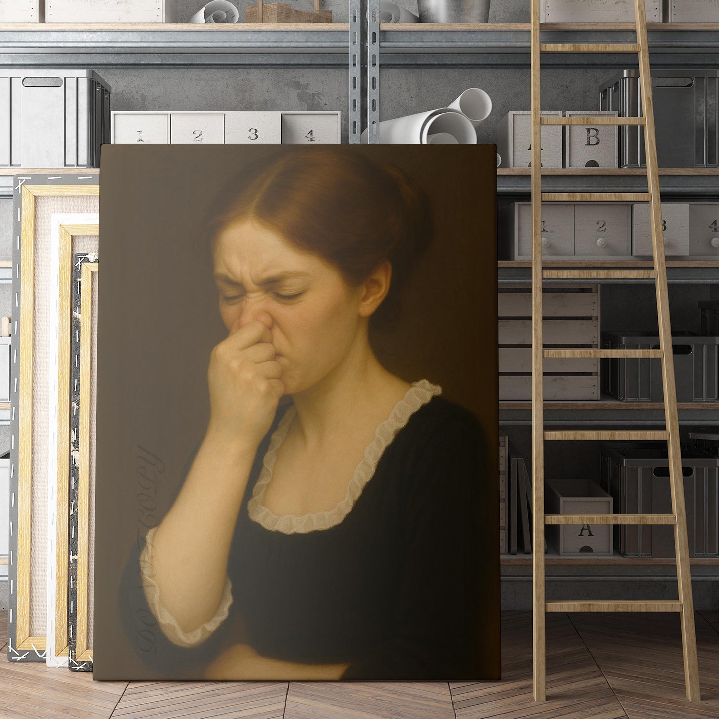 Girl Plugging Her Nose