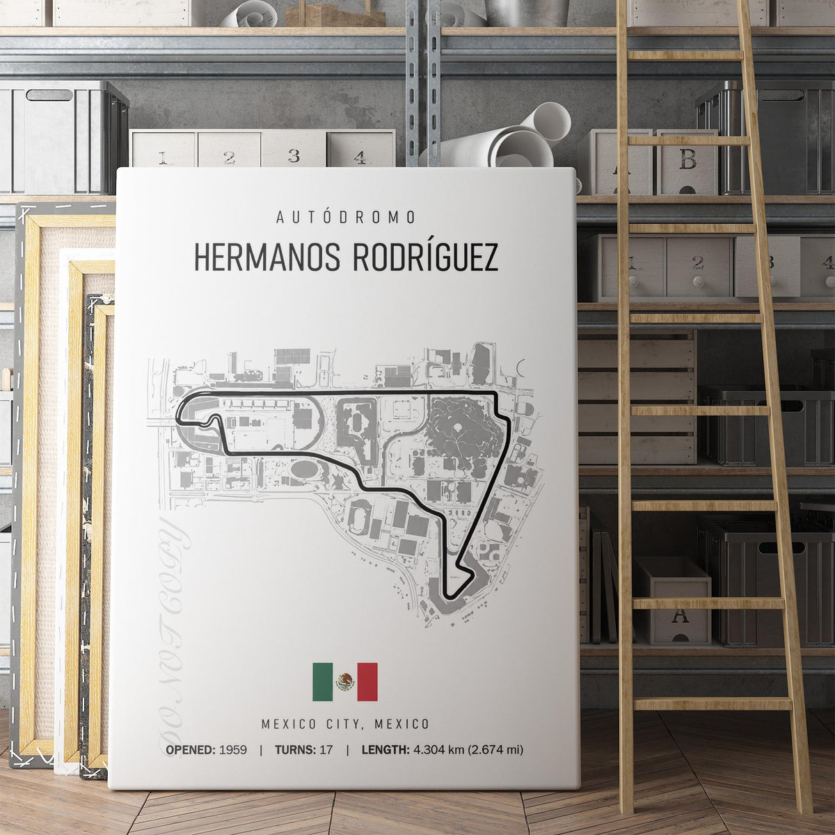 Mexico Grand Prix Race Track Map