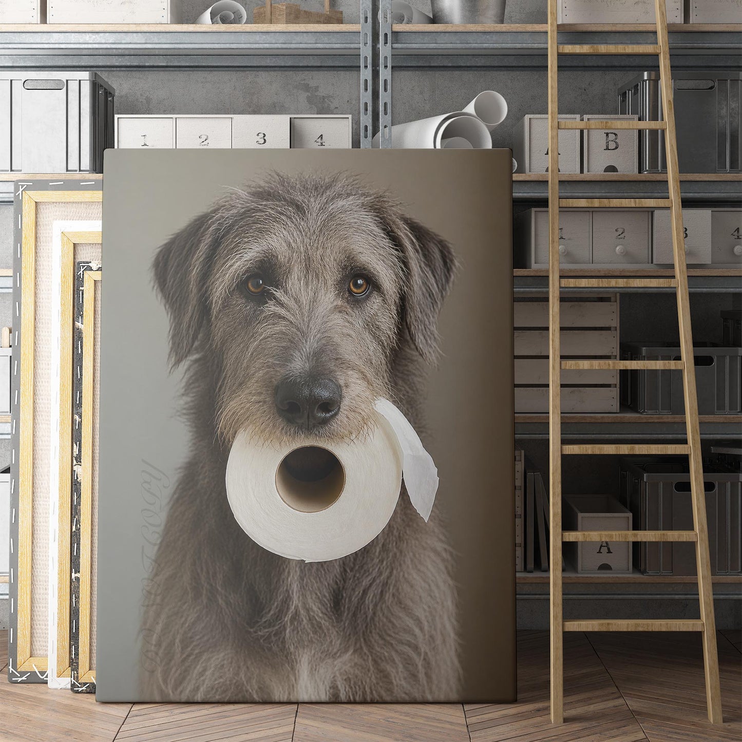 Irish Wolfhound Dog Toilet Paper