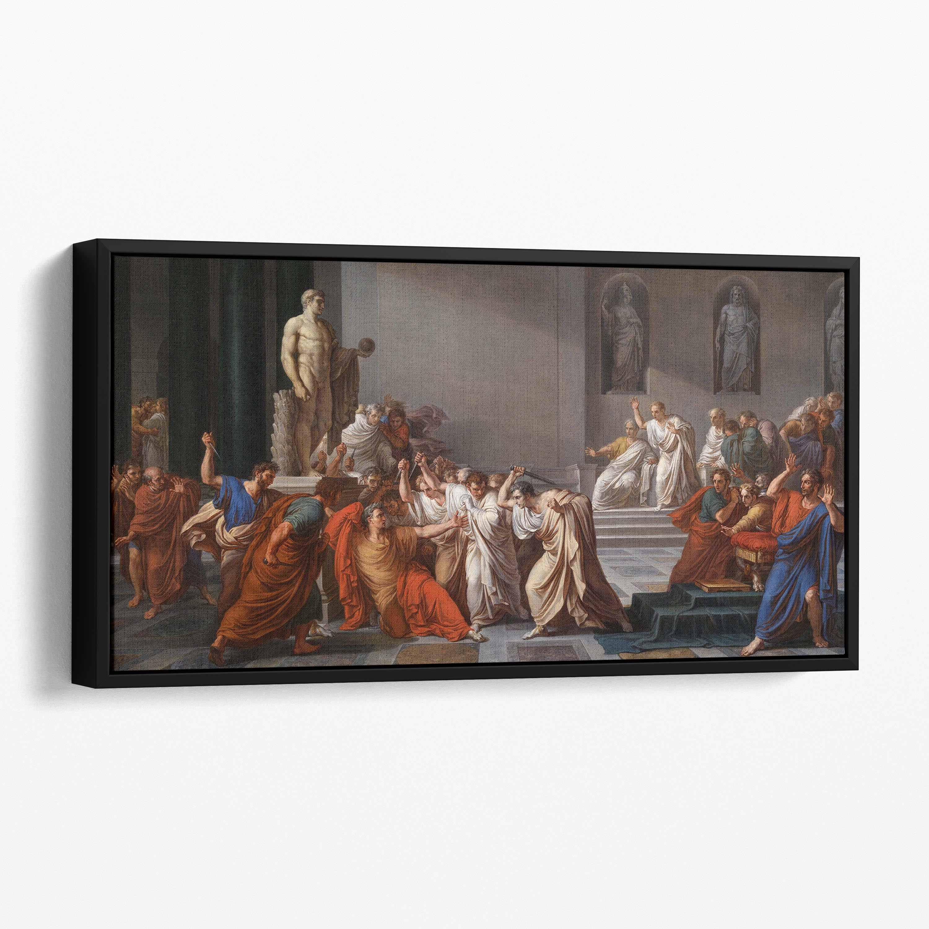 The Death of Julius Caesar by Vincenzo Camuccini Canvas Wall Art