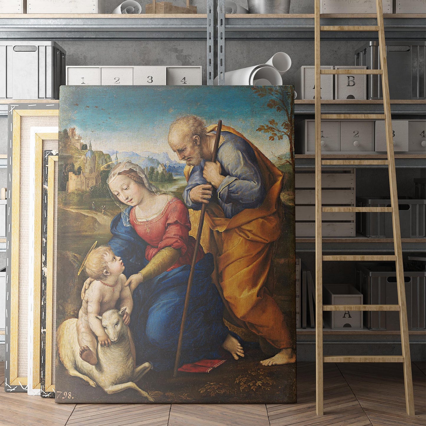 The Holy Family With A Lamb 1507 by Raphael