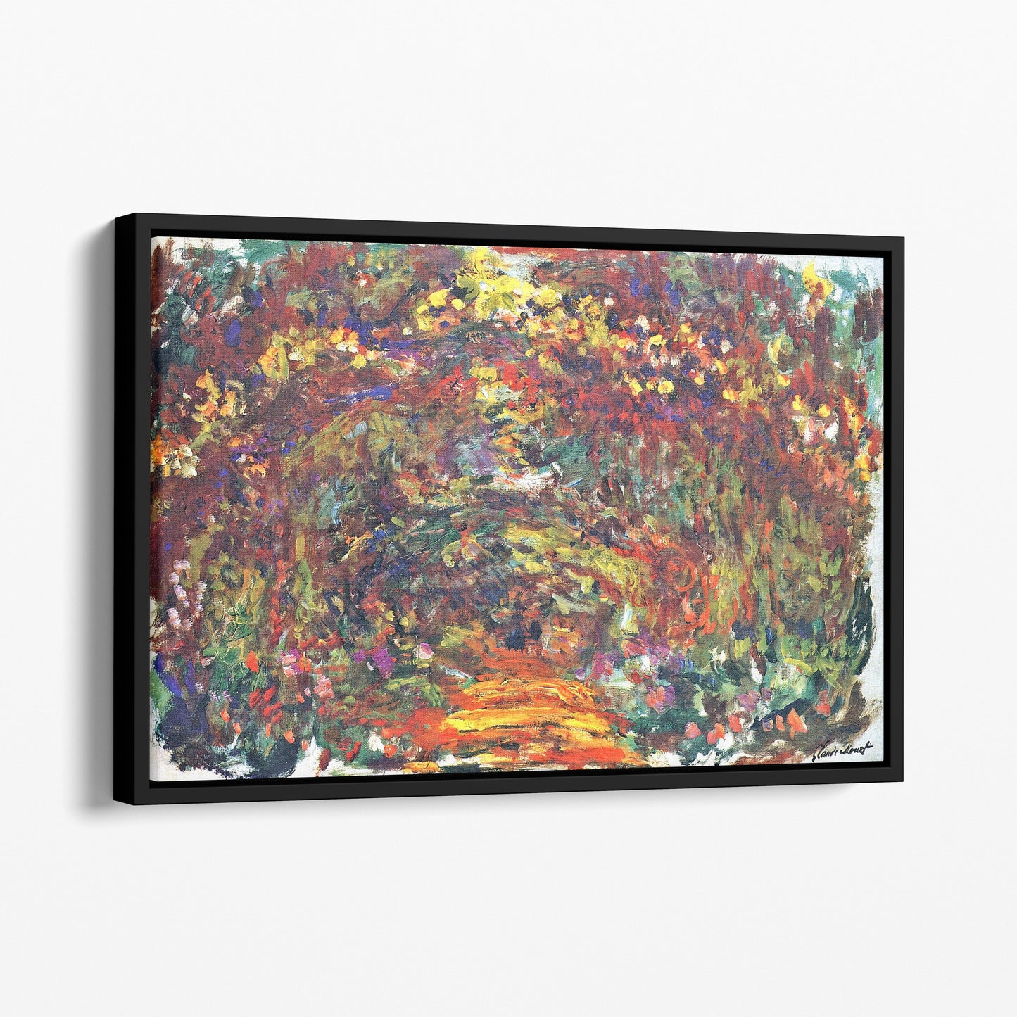 The Path Under The Rose Trellises Giverny - Claude Monet