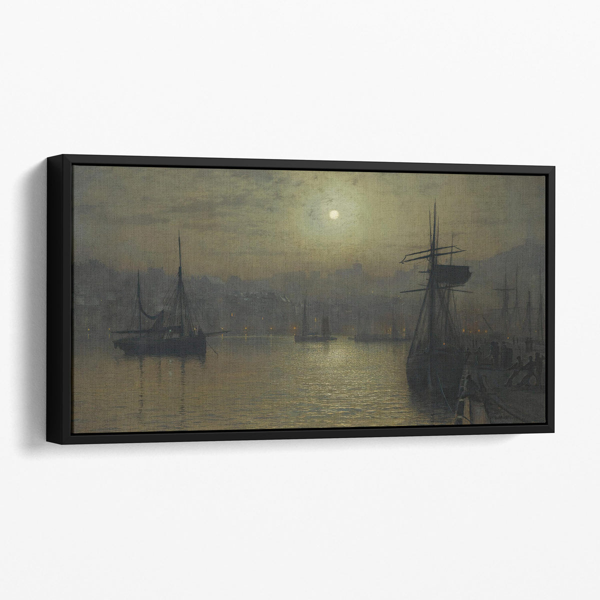 Old Scarborough, Full Moon, High Water (1879) - John Atkinson Grimshaw
