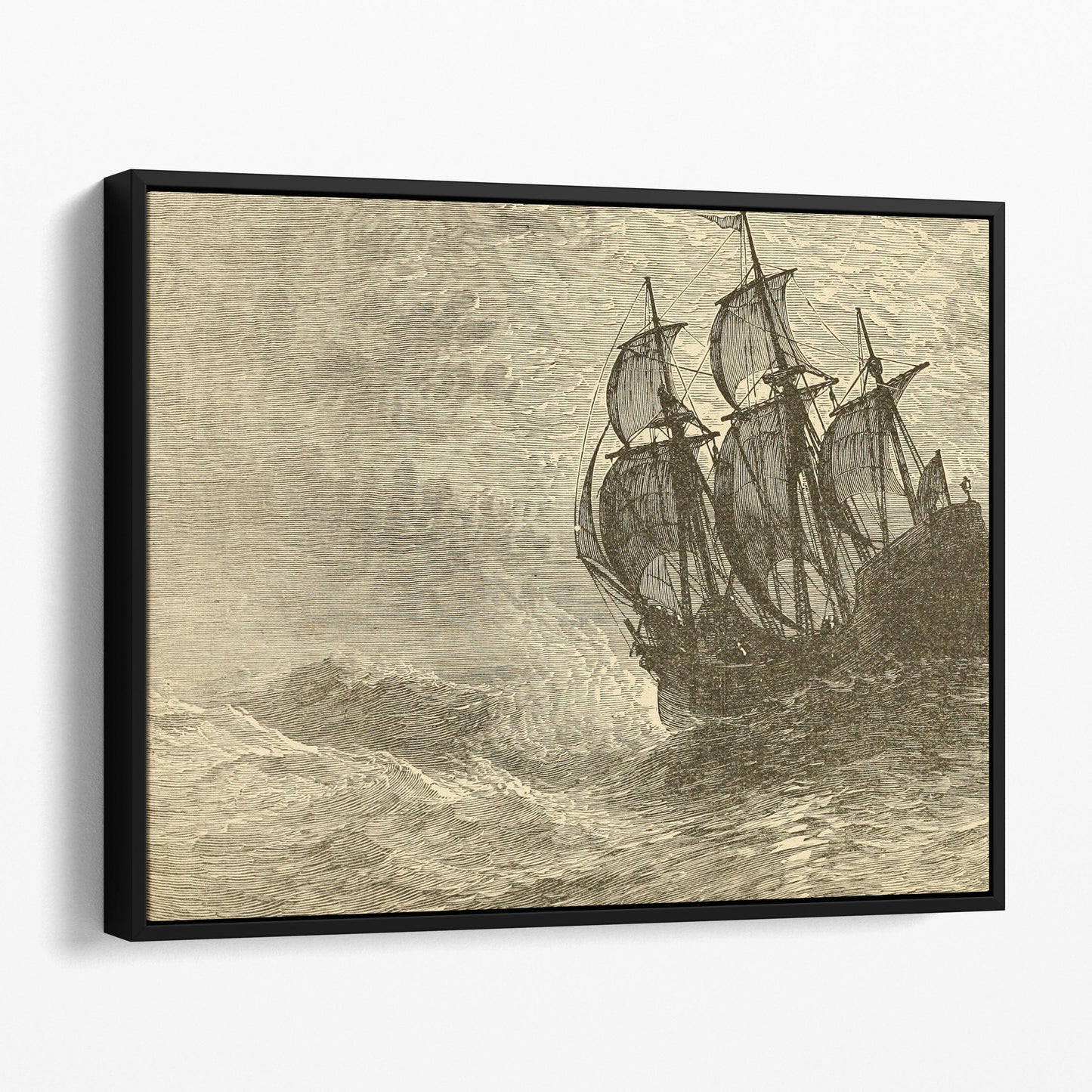 The Mayflower At Sea