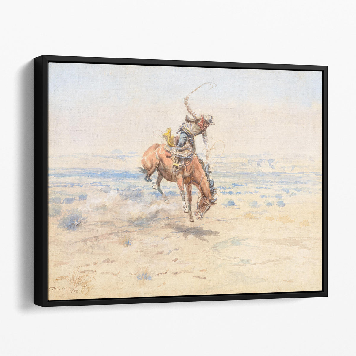 Bucking Bronc (1899) - Charles M Russell