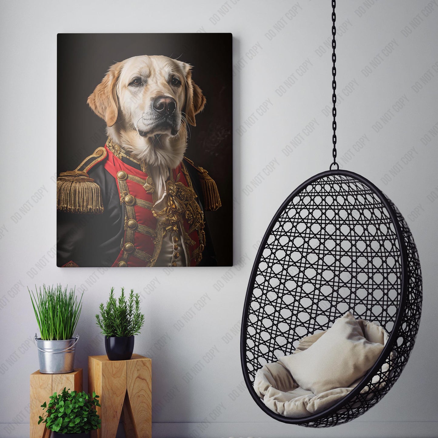 Yellow Labrador Aristocrat Portrait