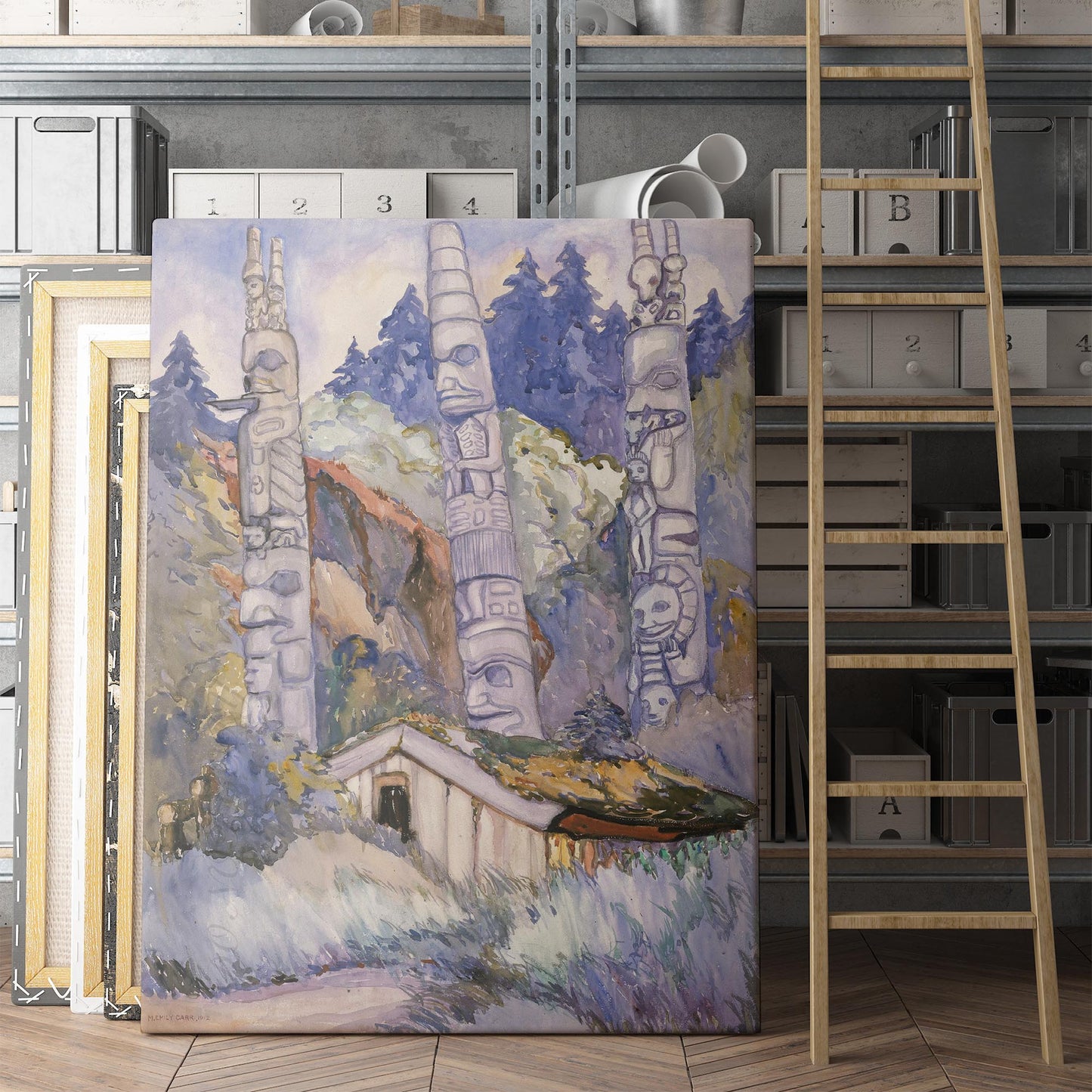 Haida Totems, Cha-atl, Queen Charlotte Island - Emily Carr