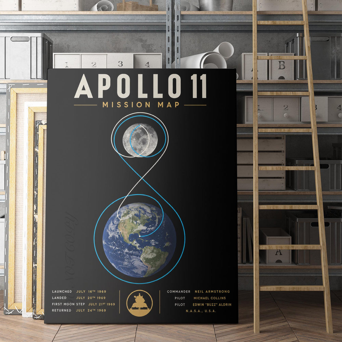 Apollo 11 Mission Map