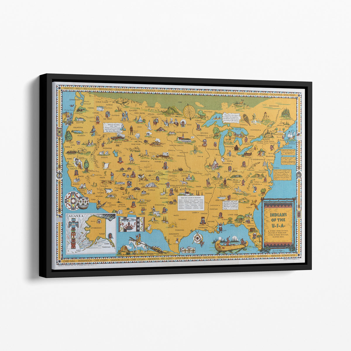 Indians of the USA Map