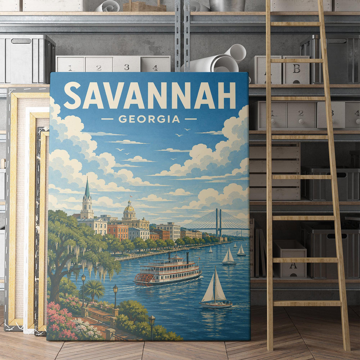 Savannah Georgia Travel Poster