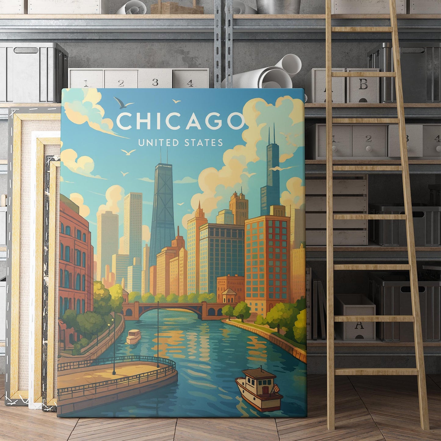 Chicago Travel Poster