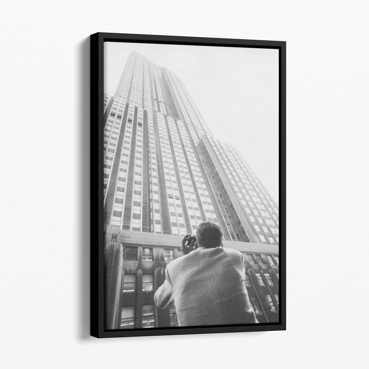 Taking a Photo of the Empire State Building, 1959