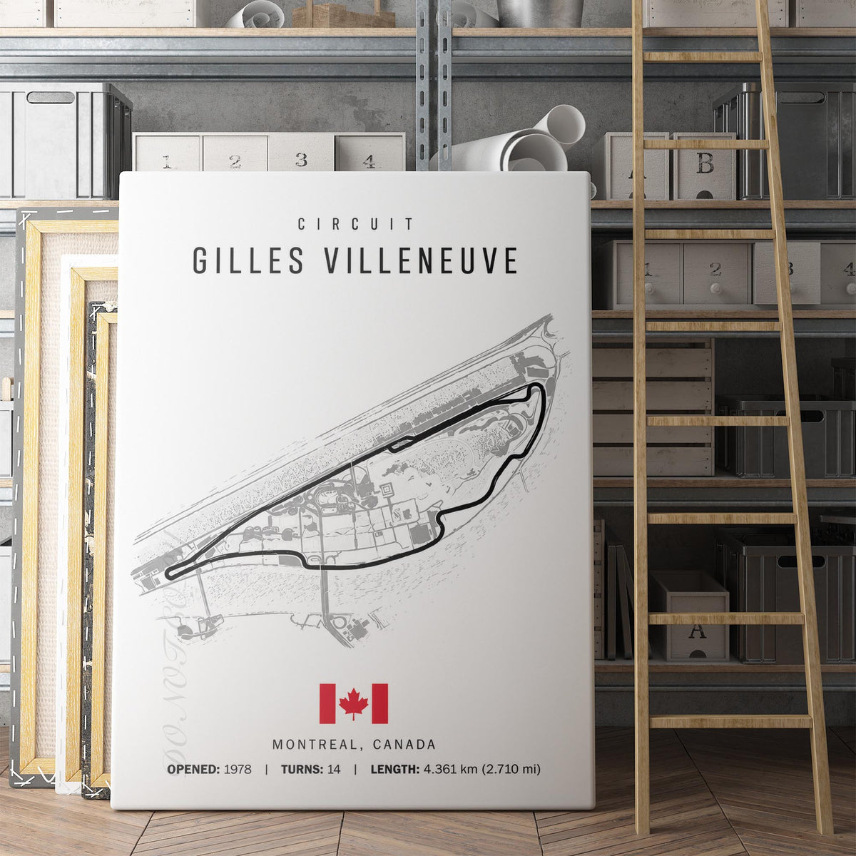 Montreal Canada Grand Prix Race Track Map
