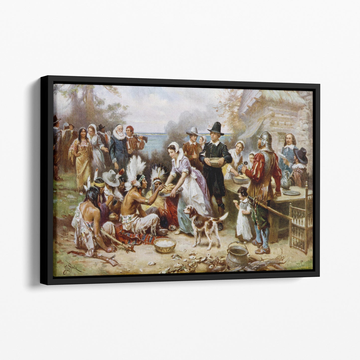 The First Thanksgiving 1621 - Jean Leon Gerome Ferris