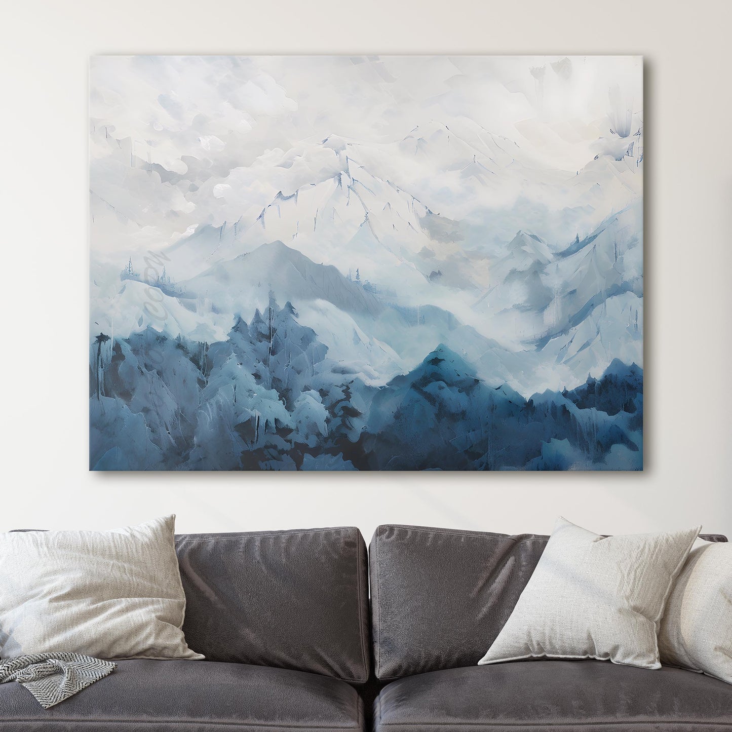 Abstract Mountain Landscape