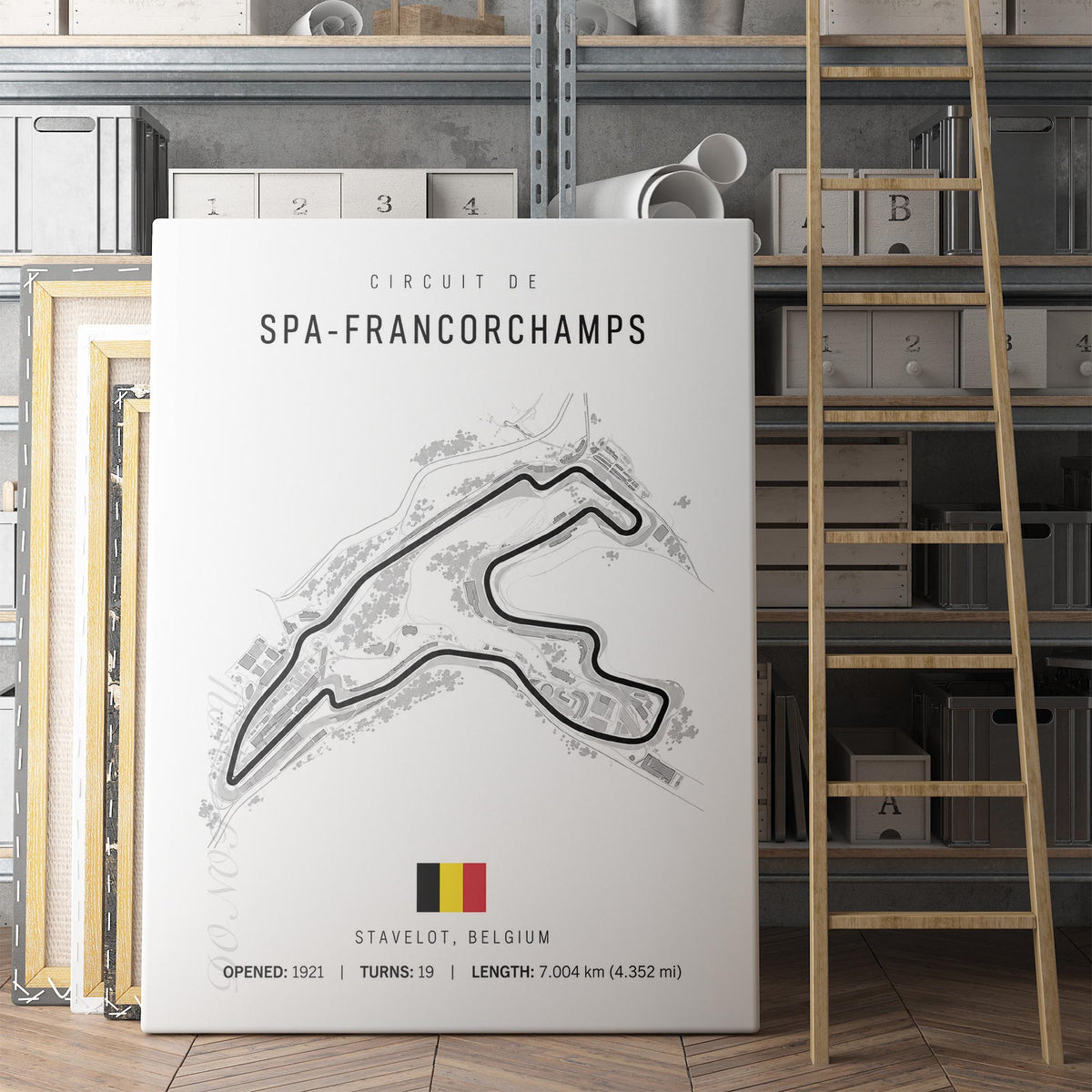 Belgium Grand Prix Race Track Map