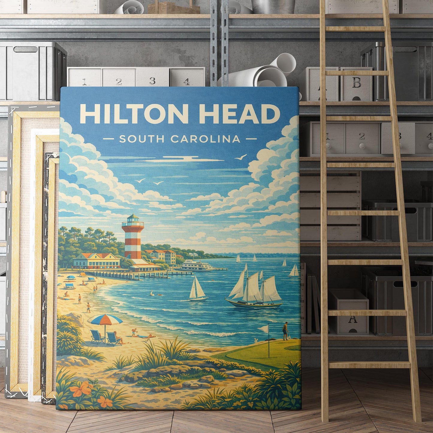 Hilton Head South Carolina Travel Poster