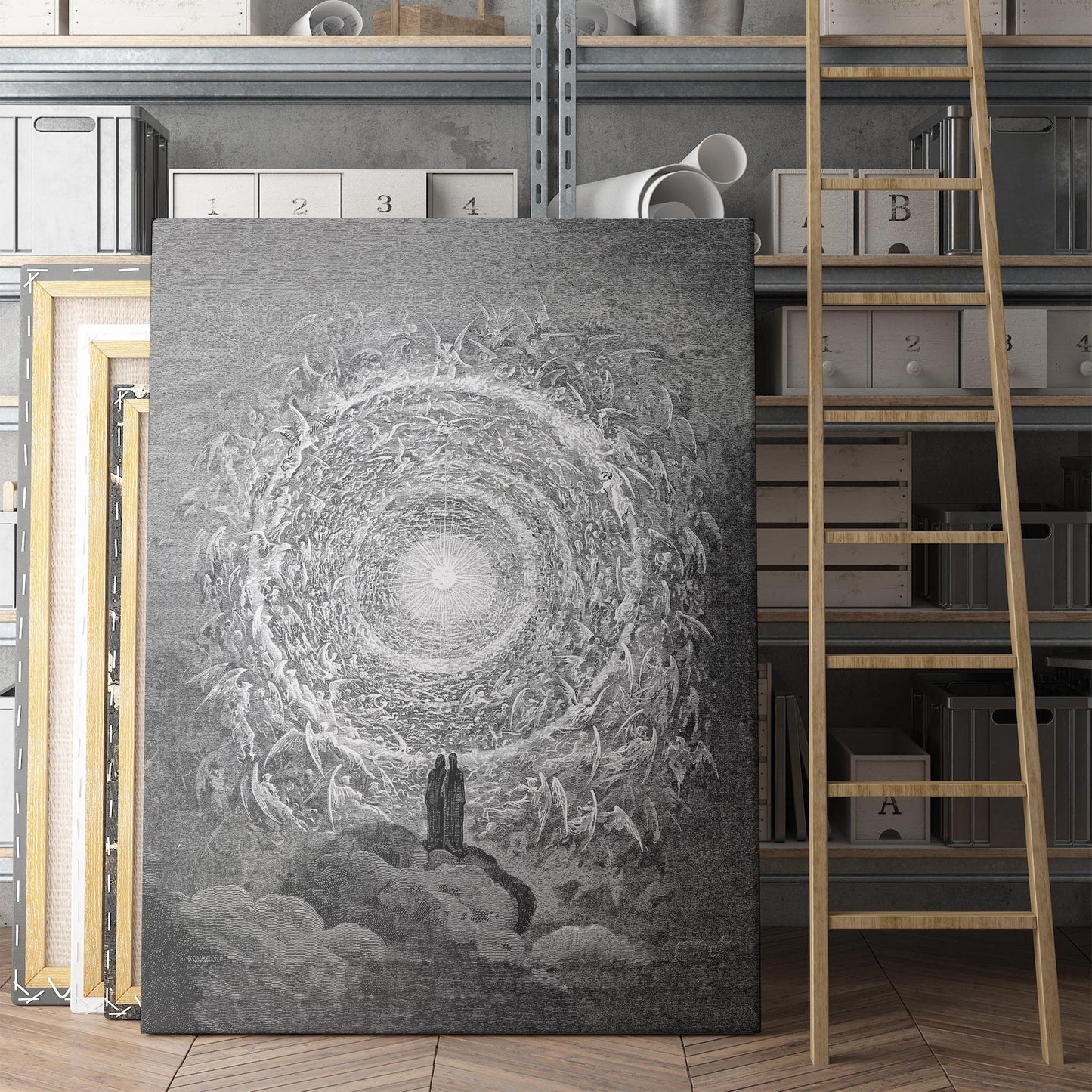 Vision Of The Empyrean (The White Rose) by Gustave Dore