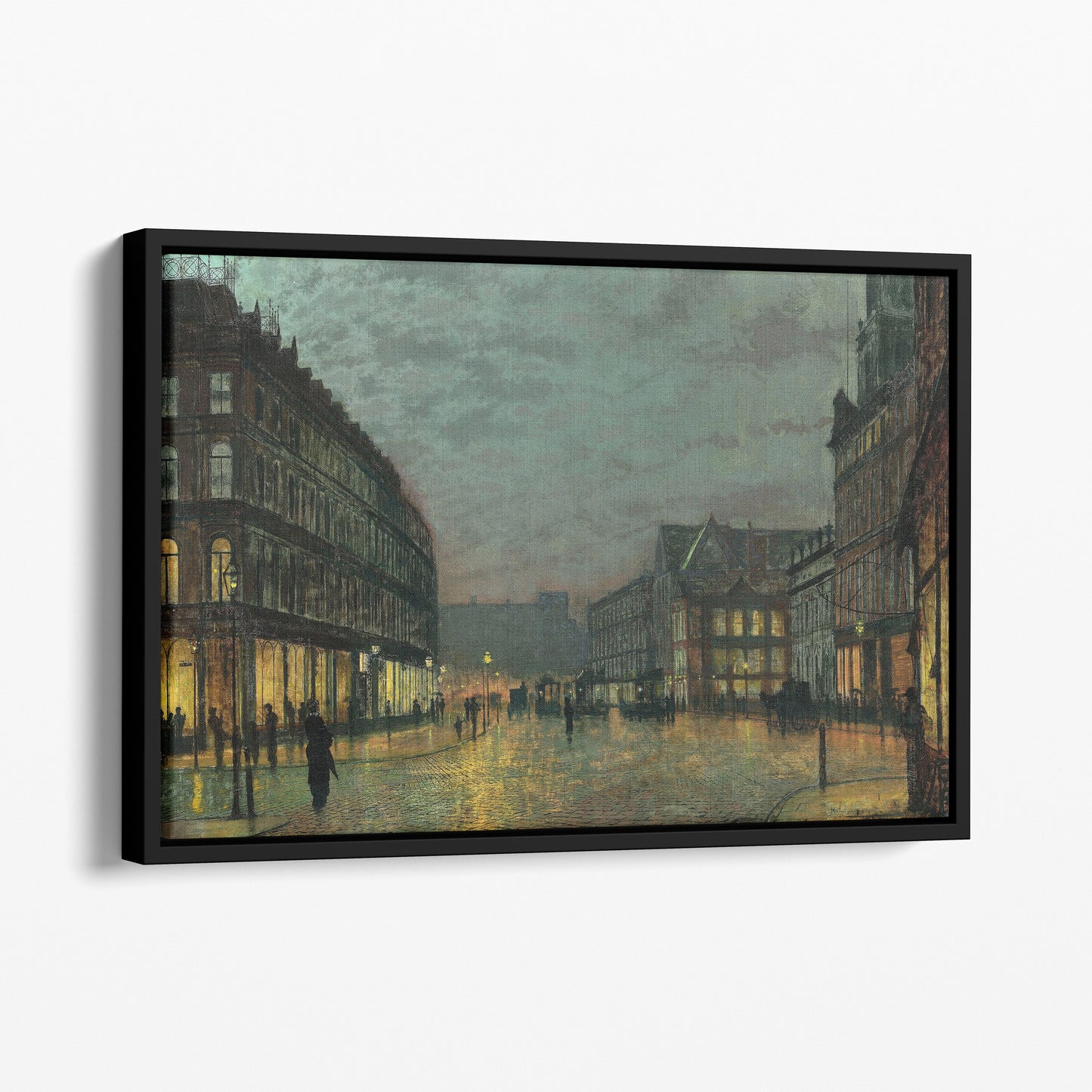 Boar Lane, Leeds by Lamplight (1881) - John Atkinson Grimshaw