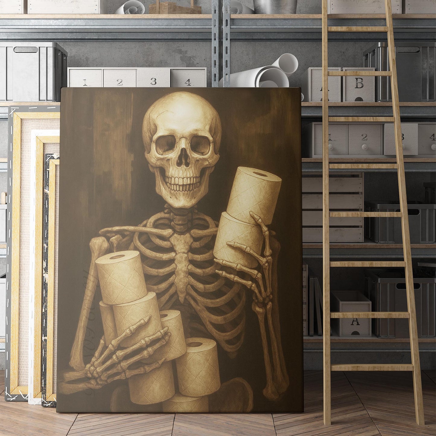 Skeleton Toilet Paper