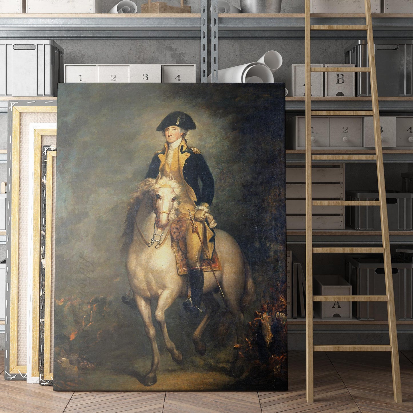 George Washington on Horseback by Rembrandt Peale