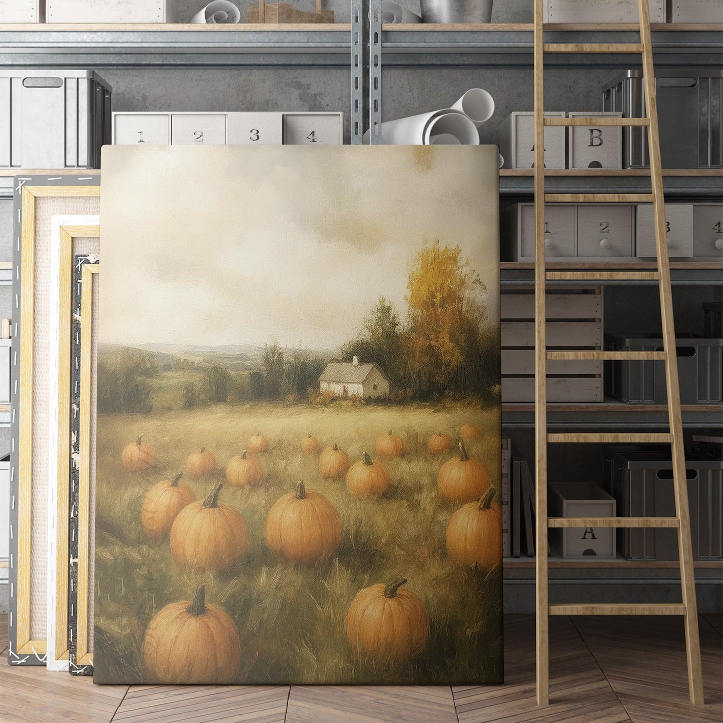 Pumpkin Field Landscape