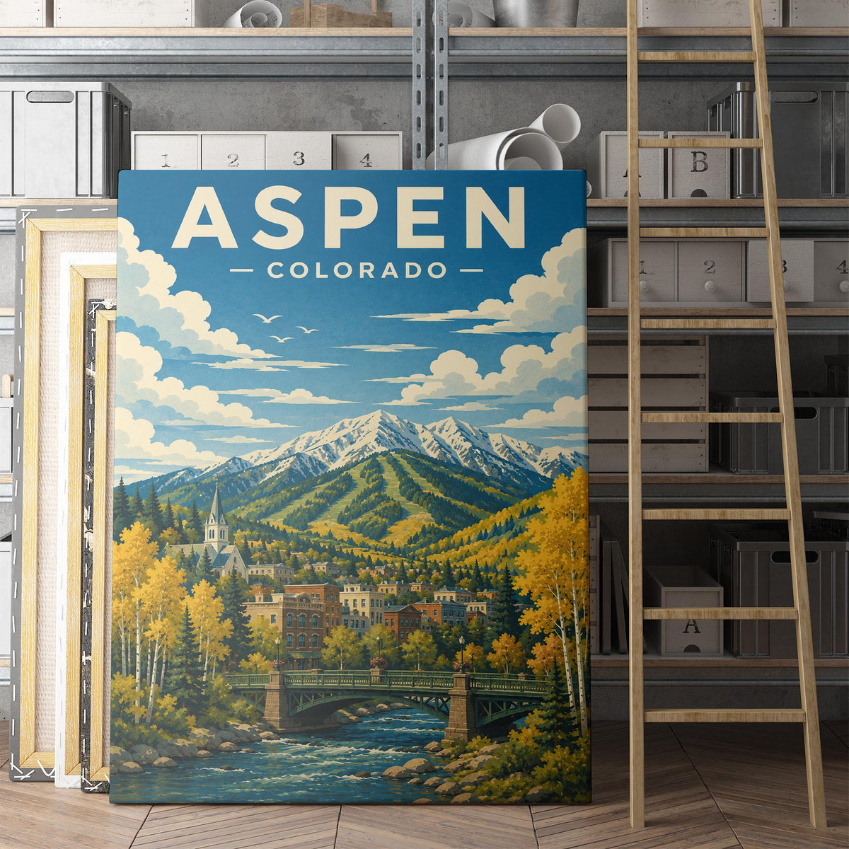 Aspen Colorado Travel Poster