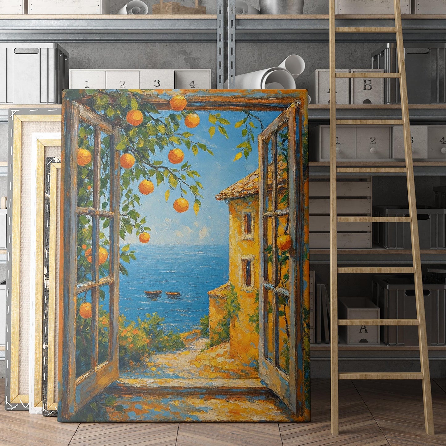 Open Window To The Sea Henri Matisse Style