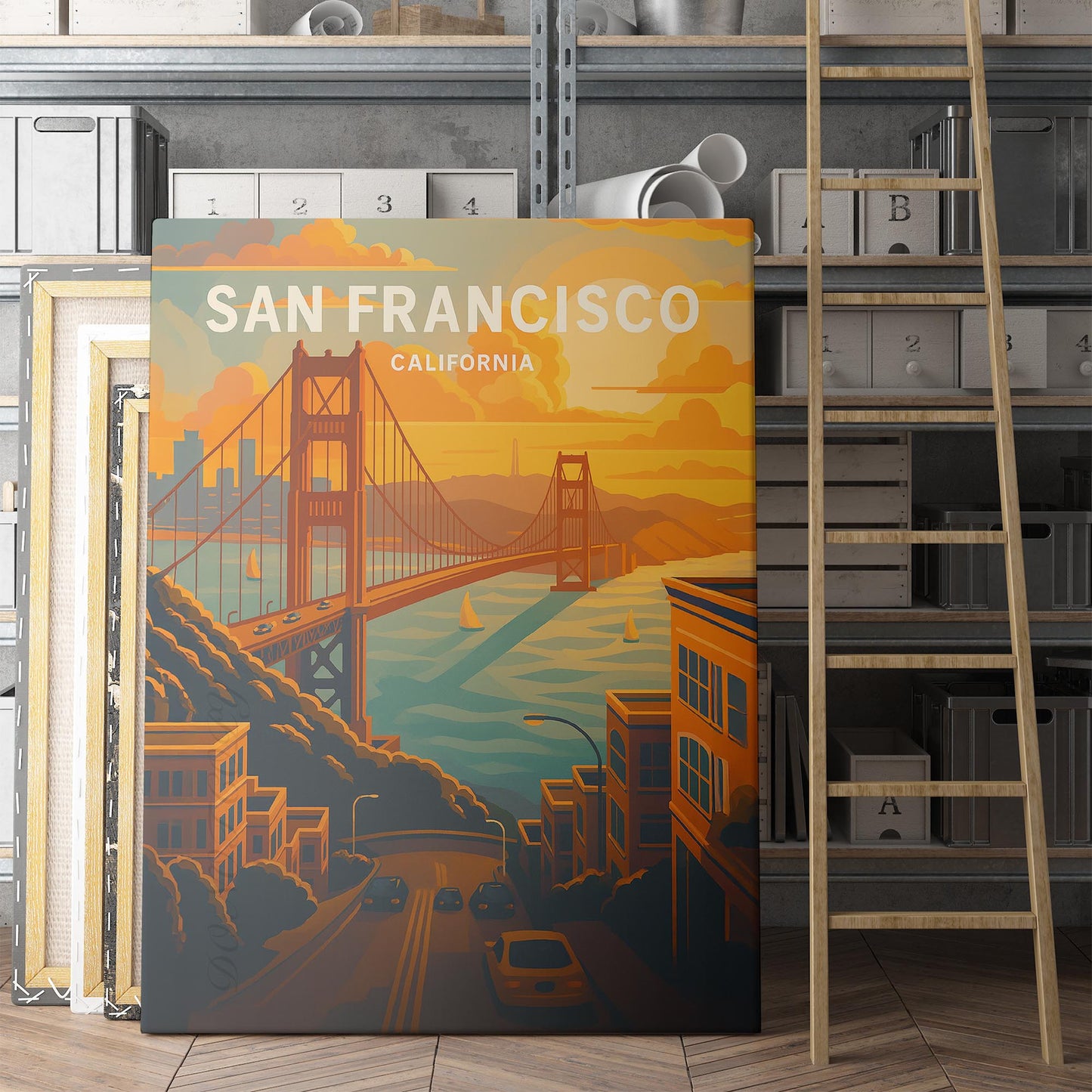 San Francisco Vintage Travel Poster
