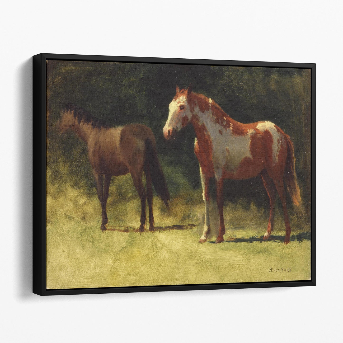 Two Horses by Albert Bierstadt