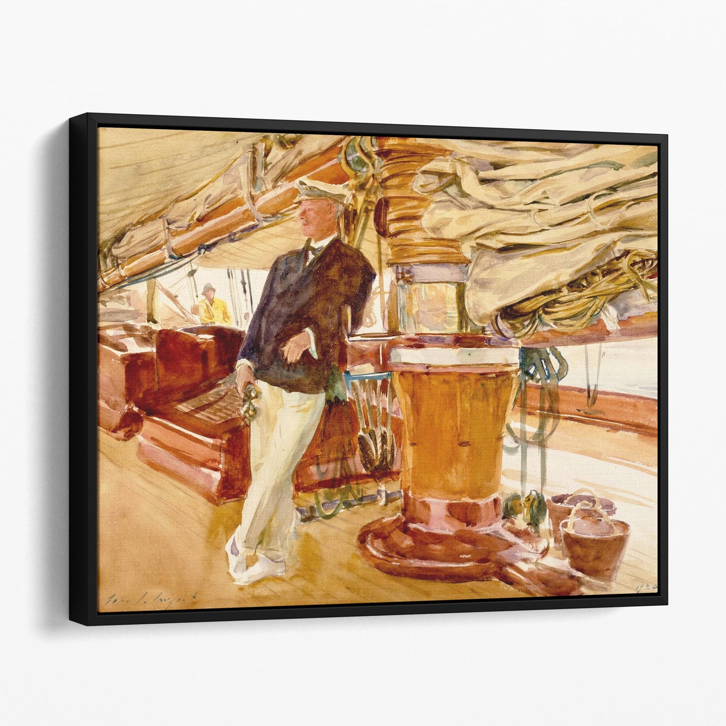 On the Deck of the Yacht Constellation, 1924 by John Singer Sargent
