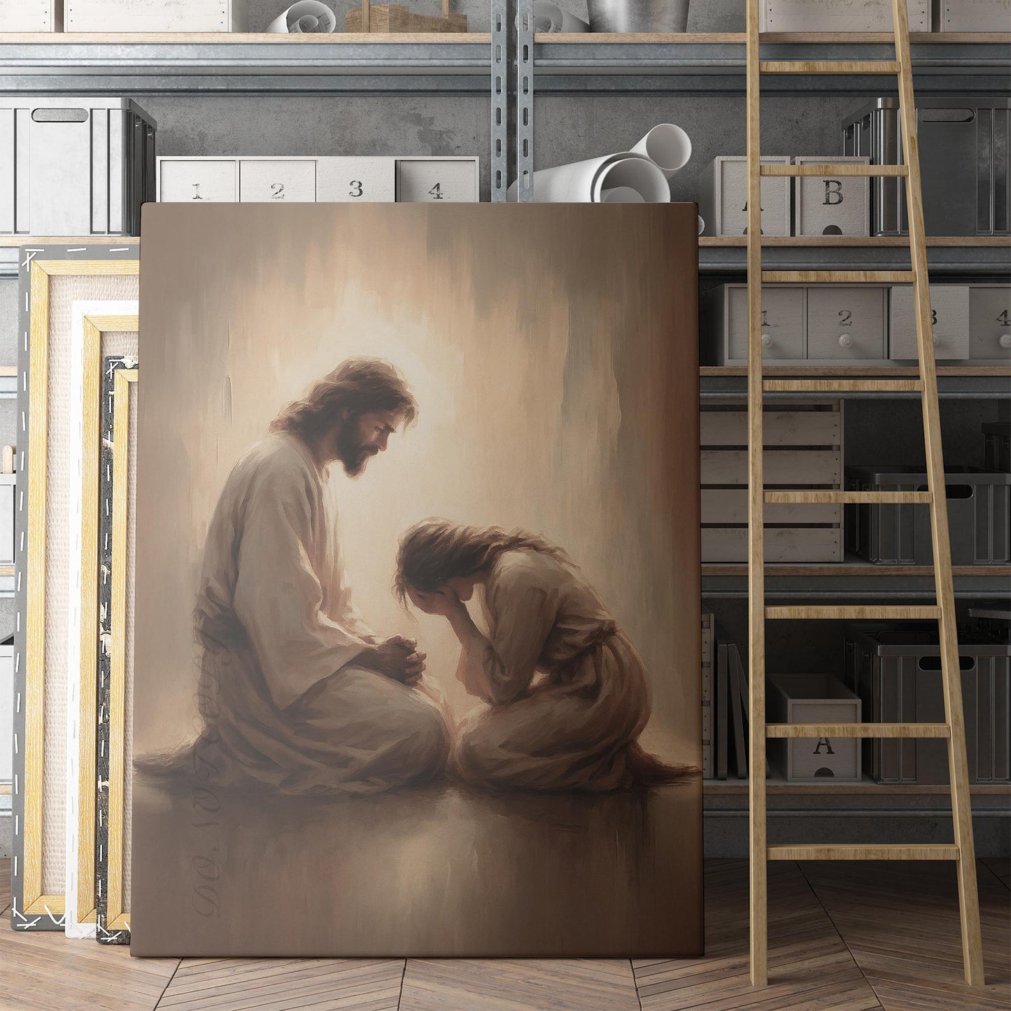 Jesus Christ And Young Girl