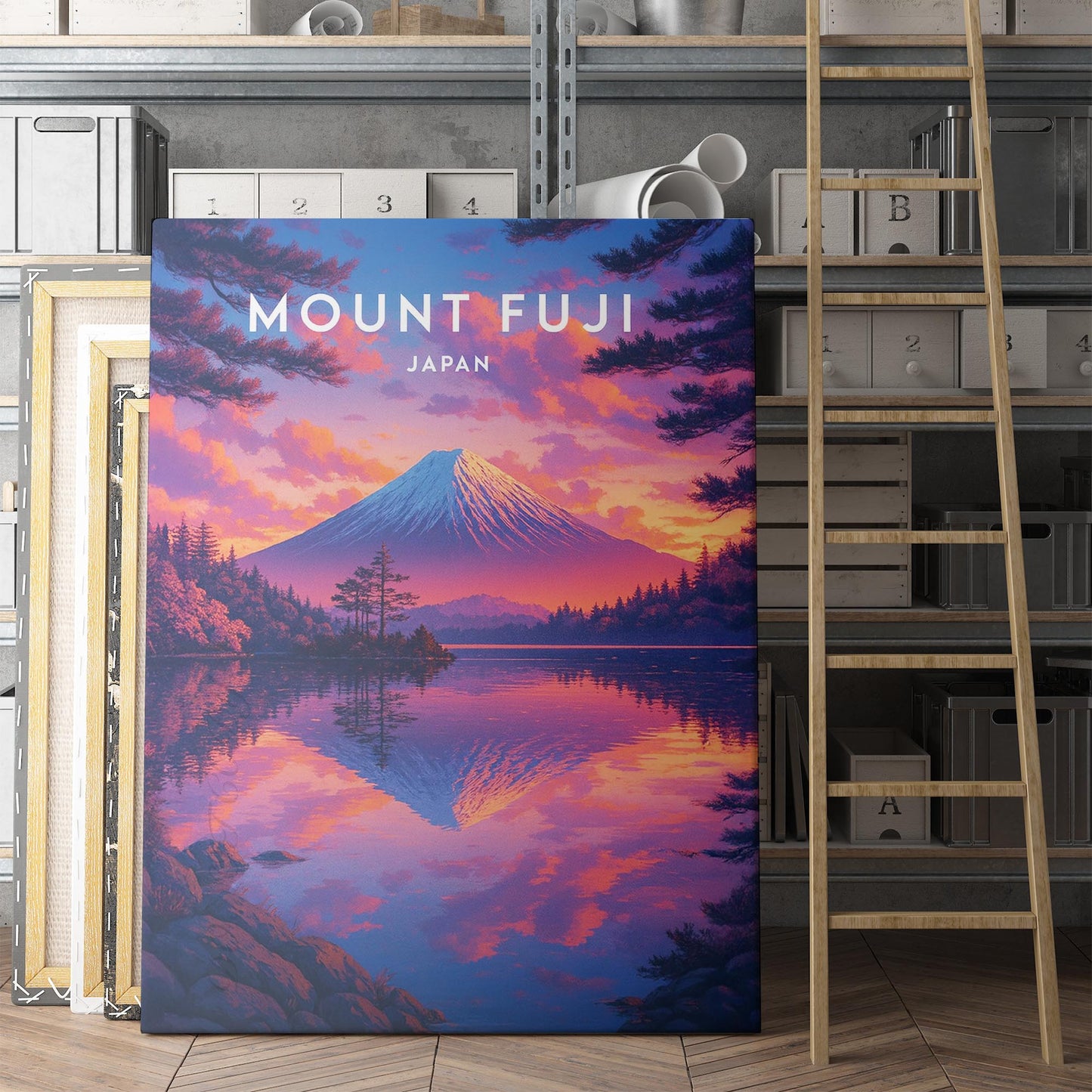 Mount Fuji Japan Travel Poster