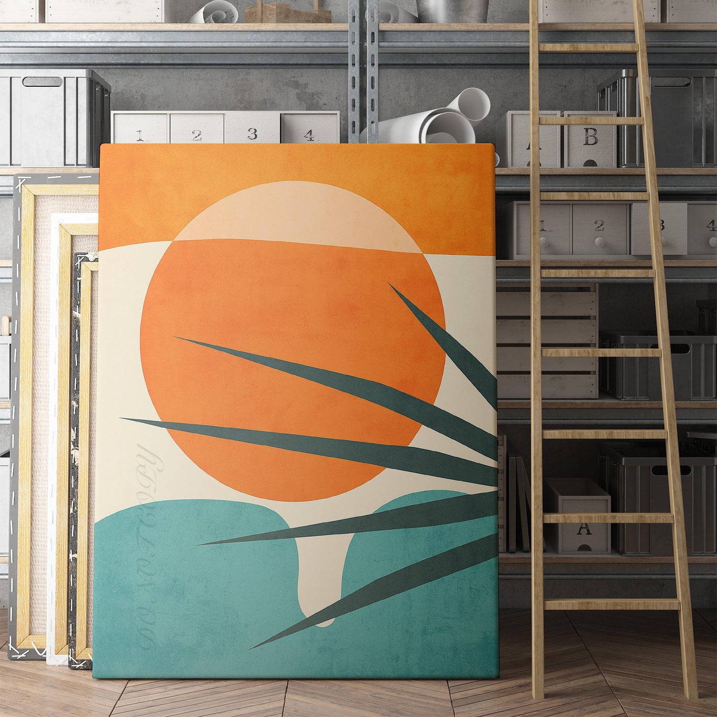 Rising Sun Mid Century