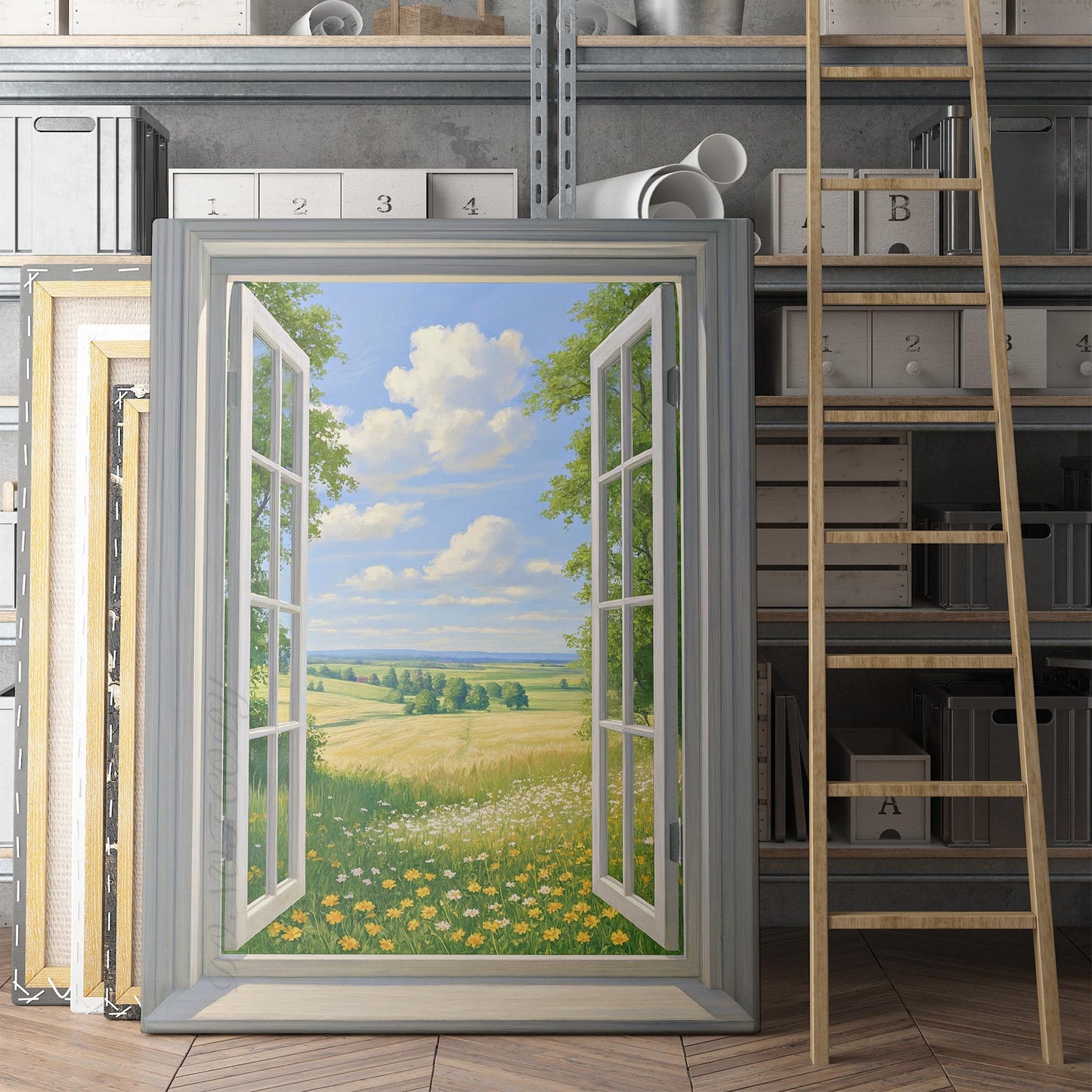 Open Window To The Countryside