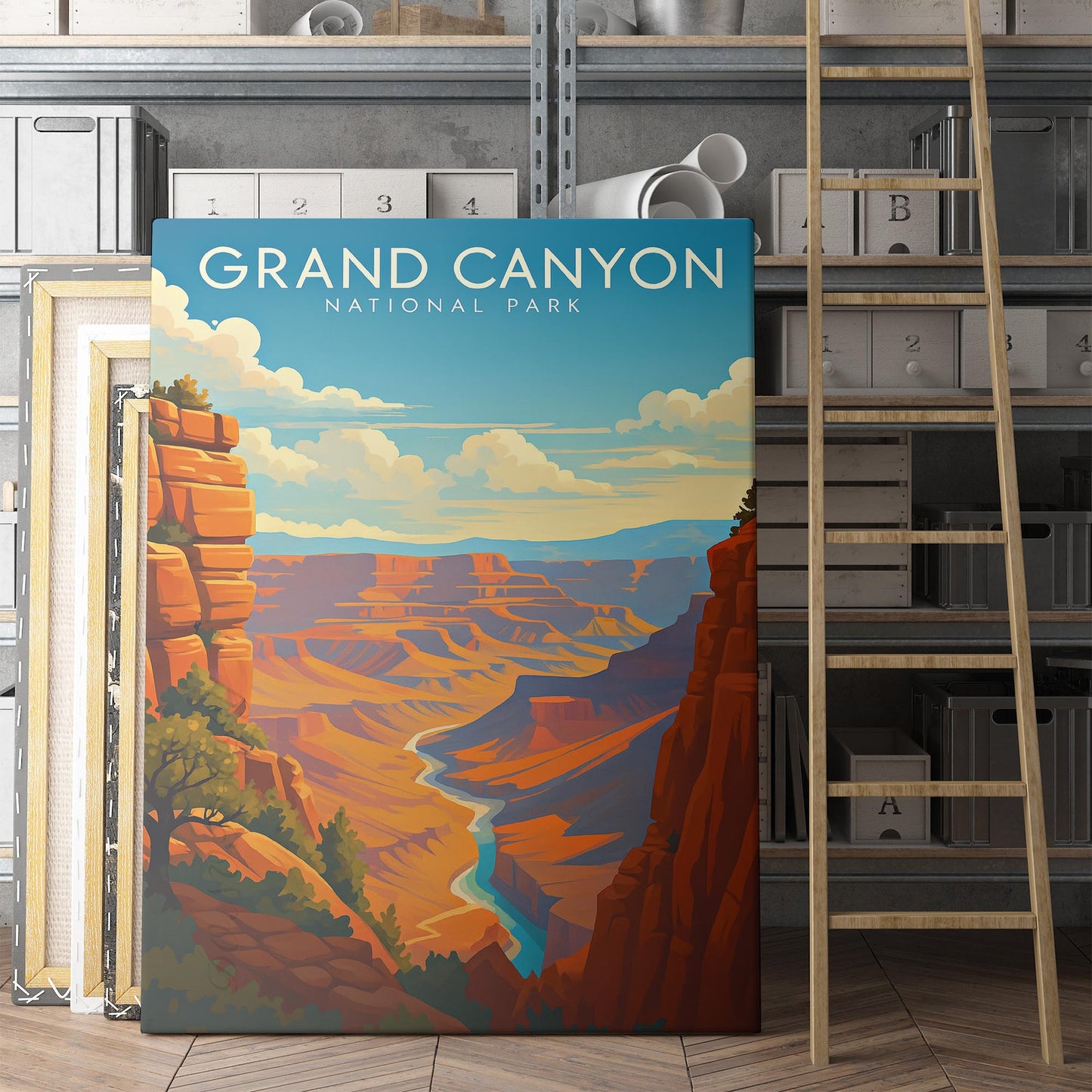 Grand Canyon Vintage Travel Poster