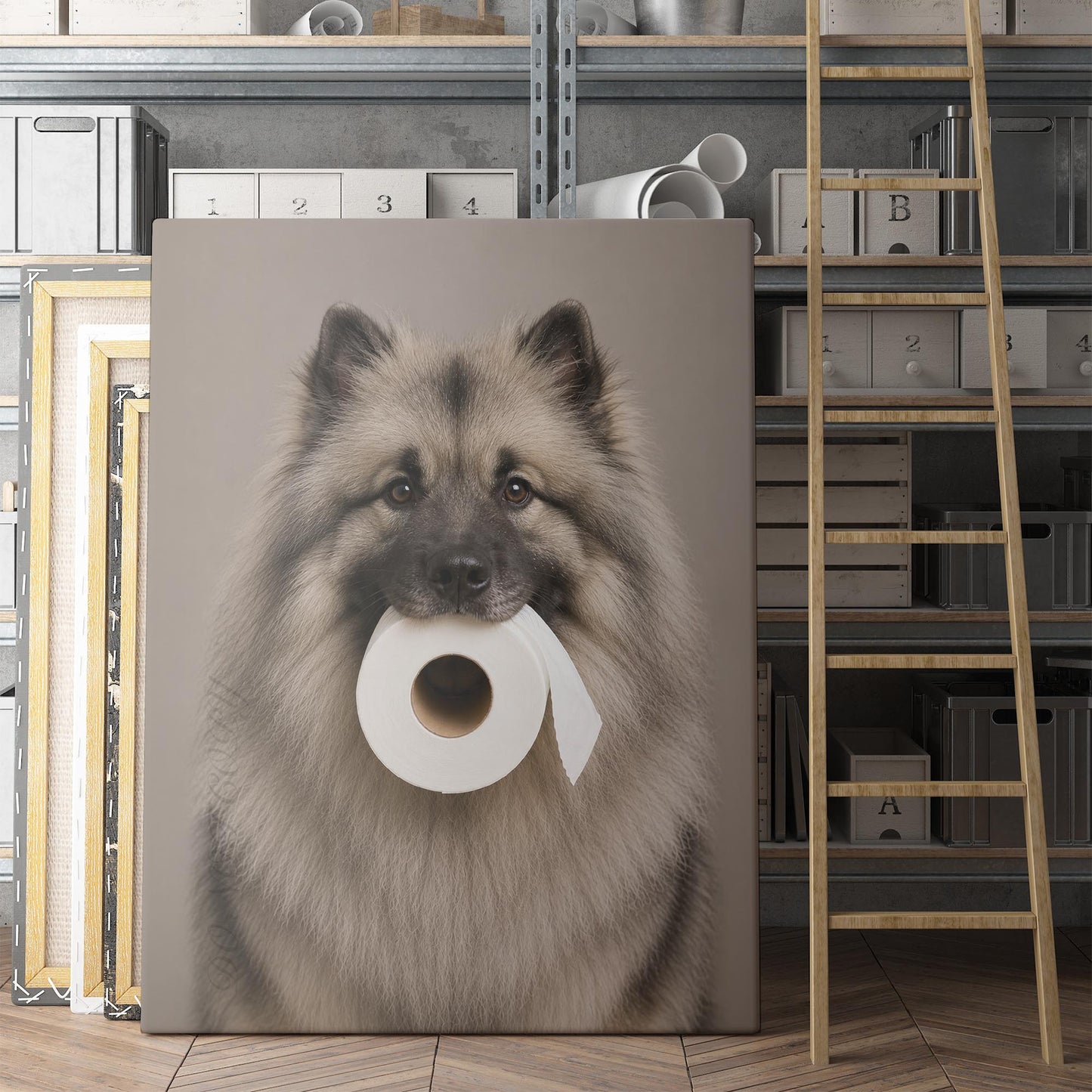 Keeshond Dog Toilet Paper