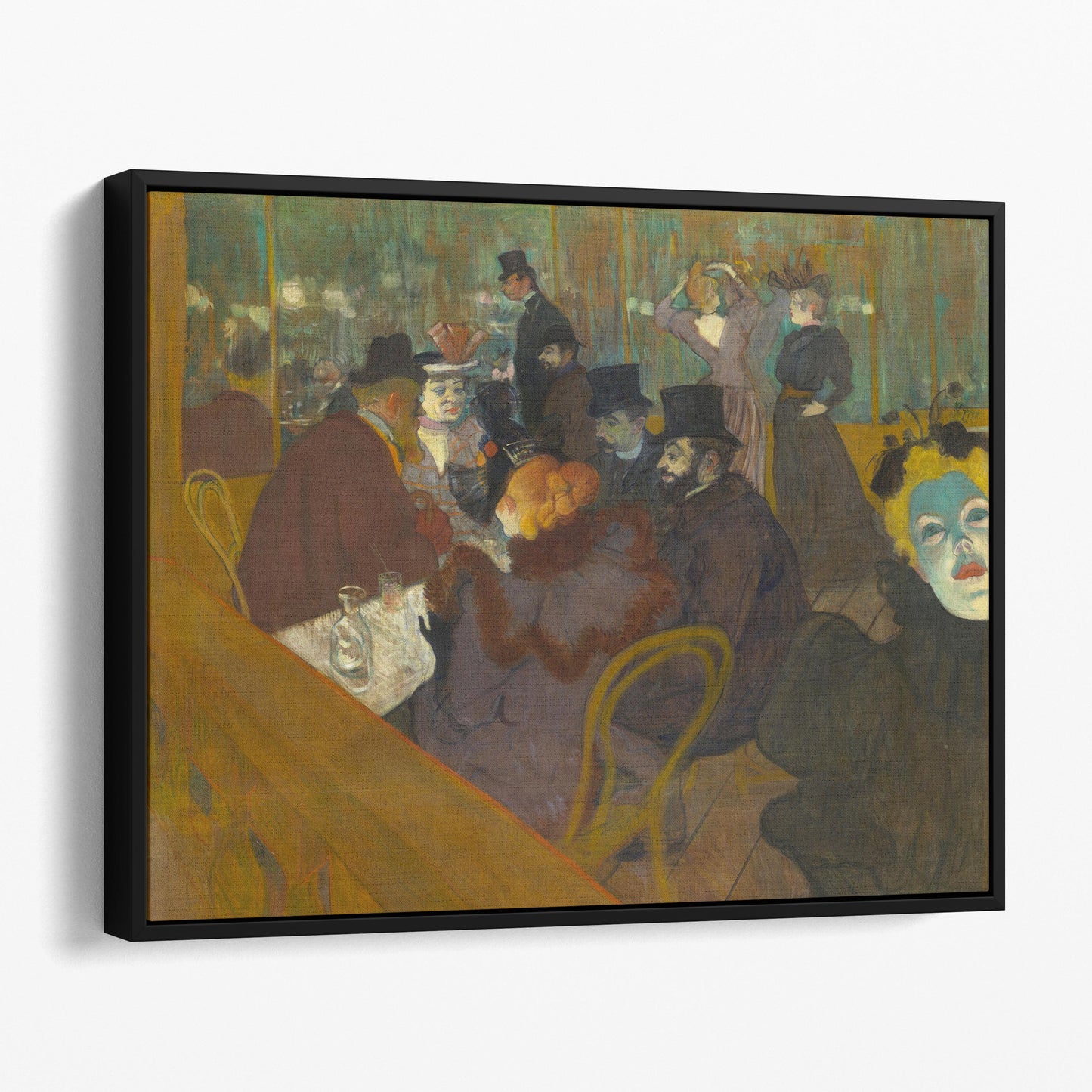 At the Moulin Rouge by Henri de Toulouse-Lautrec