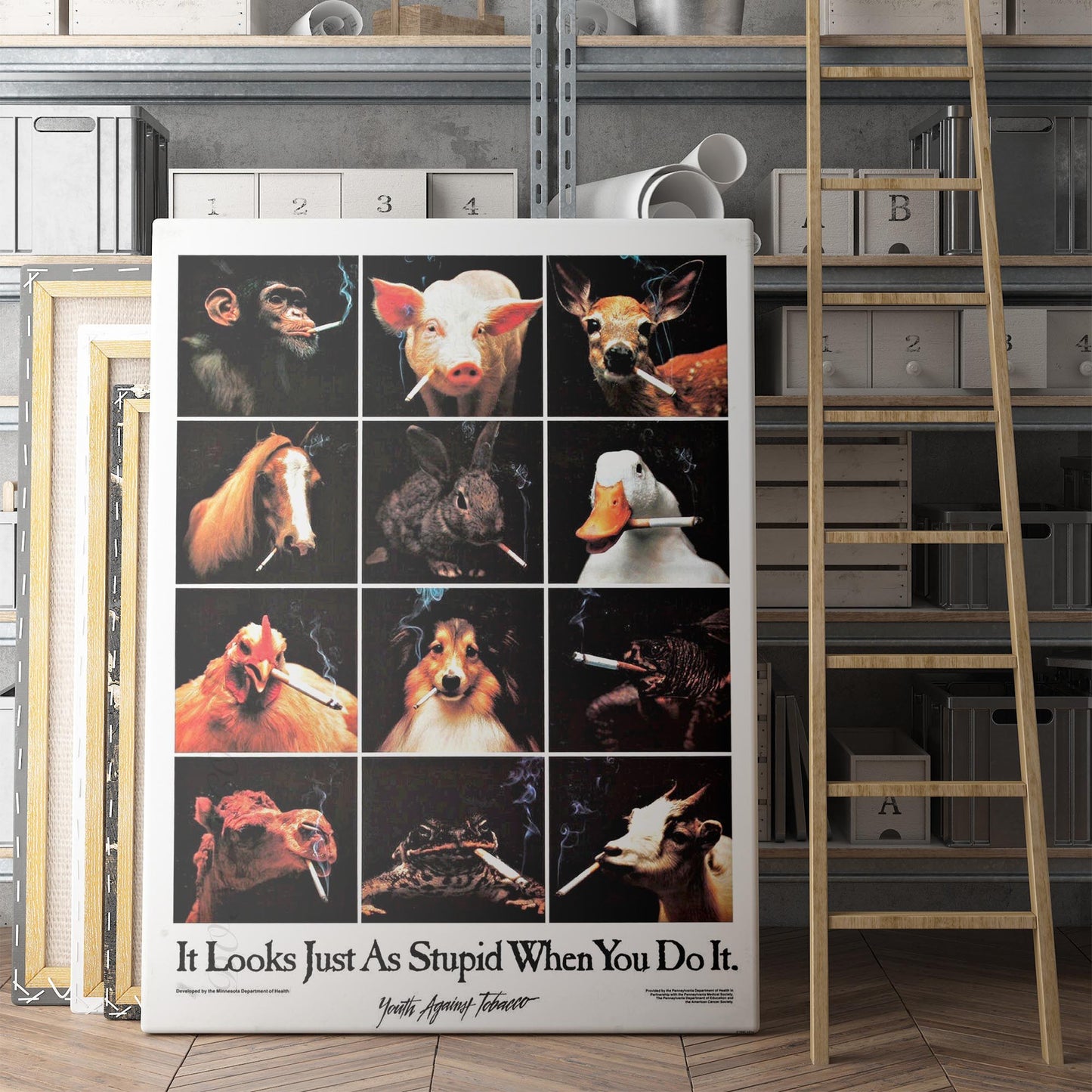 It Looks Just As Stupid When You Do It Animal Smoking Ad