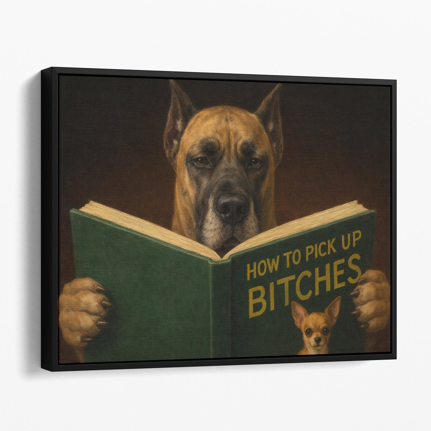 Great Dane Dog Reading Dating Book